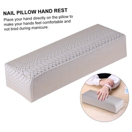 Gatuida Leather Manicure Pillow Nail Hand Rest Cushion for Nail Art Ergonomic Design for Salons and Home Use