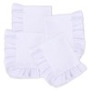 MIKI WELL Linen Cotton Ruffle Dinner Napkins 18 x 18
