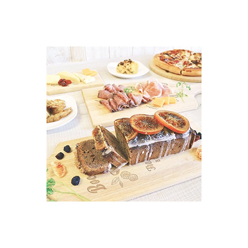 Stylish Wooden Rubber Wood Cutting Board Pizza Board Round