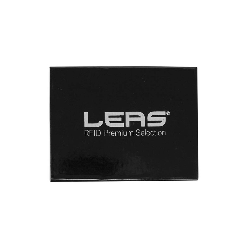 LEAS Men's Wallet Extra Thin with RFID Protection, Flap and