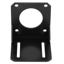 Stepper Motor Mounting Bracket, Stainless Steel Black Holder Rack Compatible with 57 NEMA23 Stepper Motor for 3D Printer(Screws are not Included)