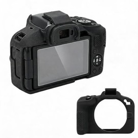 Funda de Silicona para Cámara Canon EOS R50 | Protector Resistente y Antideslizante, Ajuste Preciso | Disponible en Rosa, Negro y Café, Protección Con
