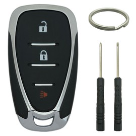 Key Fob Shell Case Replacement Fits for Chevy Equinox 2018-2021 Sonic 2017-2019 Spark 2016-2020 Keyless Entry Car Remote Cover (3 Buttons)