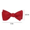 tiemart Men's Self-Tie Bow Tie (Festive Red)