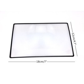 yueton 5pcs 3X Magnifying Lens Magnifier Fresnel Lens for Reading