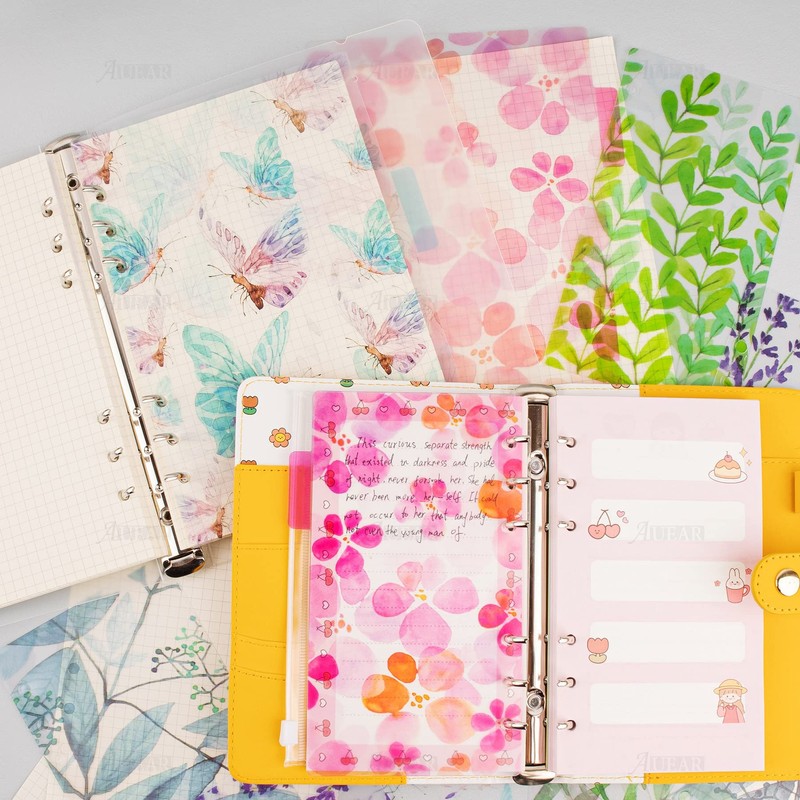 AUEAR, 12 Pack Binder Index Dividers Plastic Insertable Index Tab