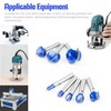 SMJXTOP 8Pcs Cove Box Round Nose Router Bit Set 1/4