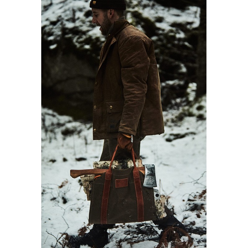1844 Helko Werk Germany Frontier Collection Canvas Log Carrier -