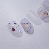 Gingerbread Winter Garden Handmade Nail Tips - Coffin Midi /