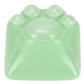 Resin Keycap Cat Claw CorrosionResistant Ergonomic Keyboard Accessories for Cherry MX(Green )