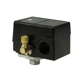 Pressure switch for air compressor made by Furnas / Hubbell 69JF7LY 95-125 single port w/ unloader & on/off lever