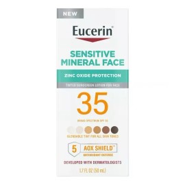 Eucerin Sensitive Mineral Face Spf35 50ml Oxido Zinc Origina