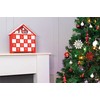 Wooden Advent Calender with 24 individual Drawers and Lights