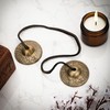 Ajuny Tibetan Tingsha Cymbals Bells Buddhist Meditation Yoga Bell Om