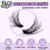 Extensiones De Pestañas Kit Con Efecto 3d Gruesas Individuales B&q