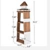 Aecipl Solid Wood Lighthouse Shelf Decorative Nautical Floating Shelves for