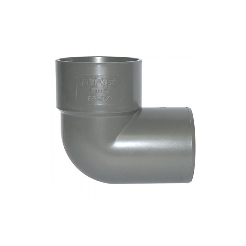 FLOPLAST Solvent Grey 50mm (56mm) Waste Conversion Bend