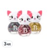 Bably Cat Children's Nail Polish 3-Piece Set, C, 3 Sets / 바블리 냥이 어린이 매니큐어 3종 세트, C, 3세트