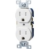 Arrow Hart TR Duplex Receptacle, 125 V, 15 A, 2
