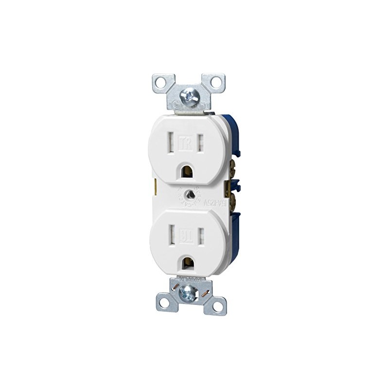 Arrow Hart TR Duplex Receptacle, 125 V, 15 A, 2