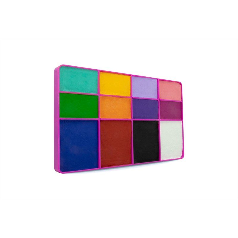 Paleta Mate, maquillaje corporal, base agua, hipoalergénico, COLIBRIX