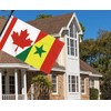 3×5 FT Canada Senegal Flag, Large 100D Canadian Senegalese Friendship