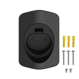 POHOVE Type 2 EV Charger Holder,EV Charger Cable Holder-Nozzle-Holster Dock-Plug Wall Mount-Screws-Black-Wall Mount EV Charging Cable Organiser for Indoor Outdoor Use.