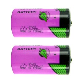 MXCSELLERS (2-Pack) TL-5920 Battery 8500mAh for Tadiran TL-5920 3.6V Size C Lithium Battery (ER26500 / LS26500)