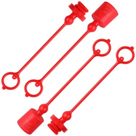 Hydraulic Fittings 1/2 Hydraulic Quick Connect Couplers Covers, Skid Steer Flat Face Dust Caps 2 Sets Grapple