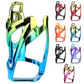 Binudum Bottle Holder Bicycle Drink Holder Bicycle with Screws Lightweight Cycling Bicycle Water Bottle Holder for Road, Mountain Bike (Dazzle Yellow Blue)