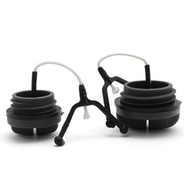 EATAKWARD 2 Pack 501626602 Fuel Cap Tank Cap Oil Cap, Robust Fuel Oil Tank Cap Set, Replacement for Jonsered 600 Series 1985-UP Chainsaw, Replacement for Husqvarna 42 61 66 242 266 268 272 Chainsaws