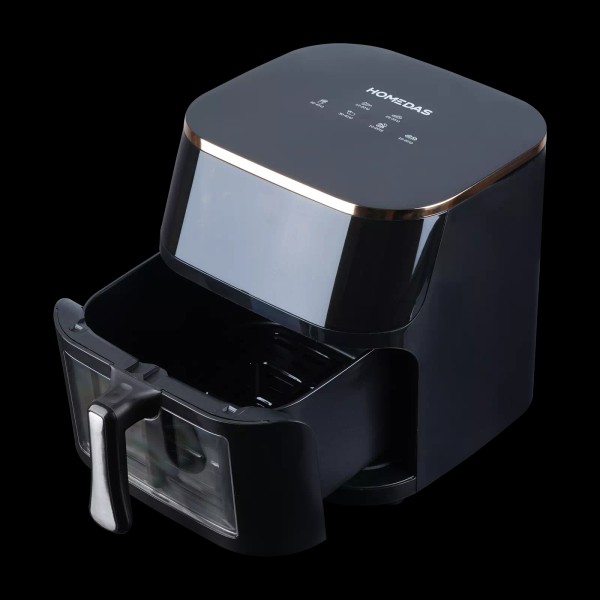 HOMEDAS Air Fryer 5qt Touch Screen Functional Airfryer, 130+ In-App