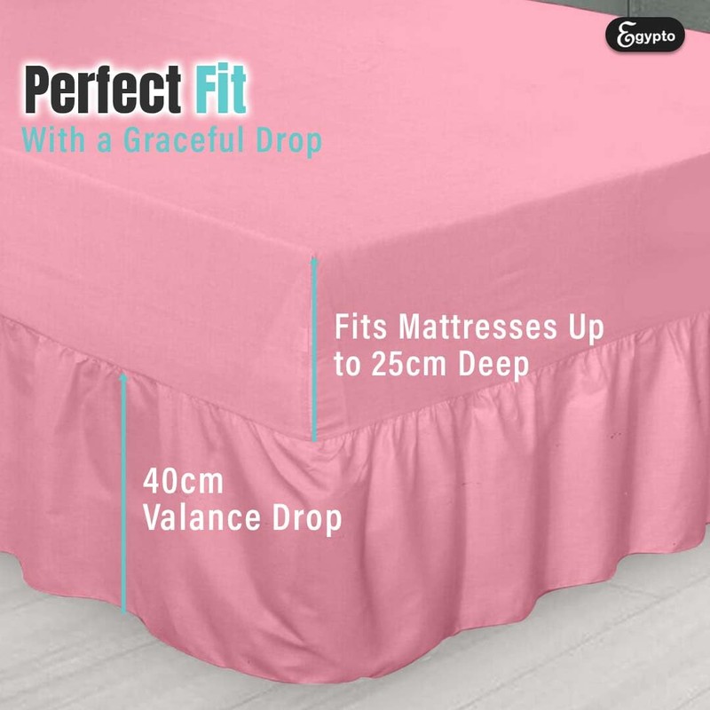 Egypto Plain Dyed Deep 𝐅𝐢𝐭𝐭𝐞𝐝 𝐕𝐚𝐥𝐚𝐧𝐜𝐞 Sheet Single – Easy