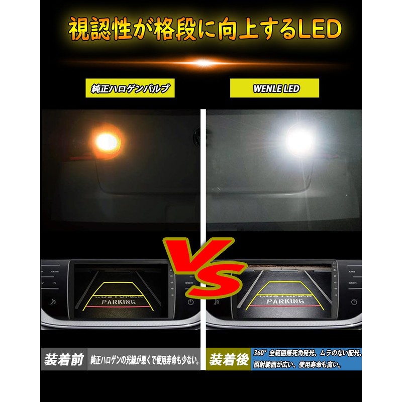 WENLE Super Explosion 4,000 LM! T16 LED Back Lamp, Reverse