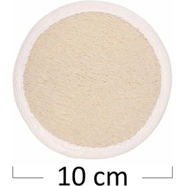 Esponjas Exfoliantes Naturales Loofah Pads Pack de 5 para Cuidado de la Piel