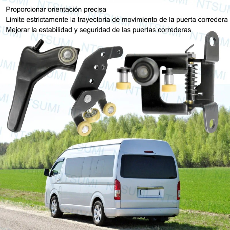 Kit 3 Guias Puerta Corrediza Derecha Toyota Hiace 2006-2017