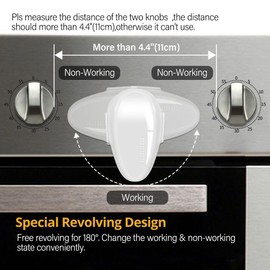Eudemon EUDEMON Childproof Oven Door Lock, Oven Front Lock Easy to Install and Use Durable and Heat-Resistant 3M Tapes no Tools Need or Drill (1 Pack, White)