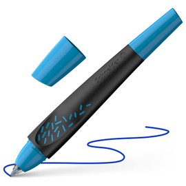 Schneider 188883 Breeze Rollerball (Made from Recycled Plastic, Awarded with The Blue Angel) Ink Colour: Royal Blue, Erasable, Black/Blue, Single Box