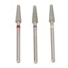 3pcs Nail Drill Bits Professional Russian Style Front Replaceable Grinding