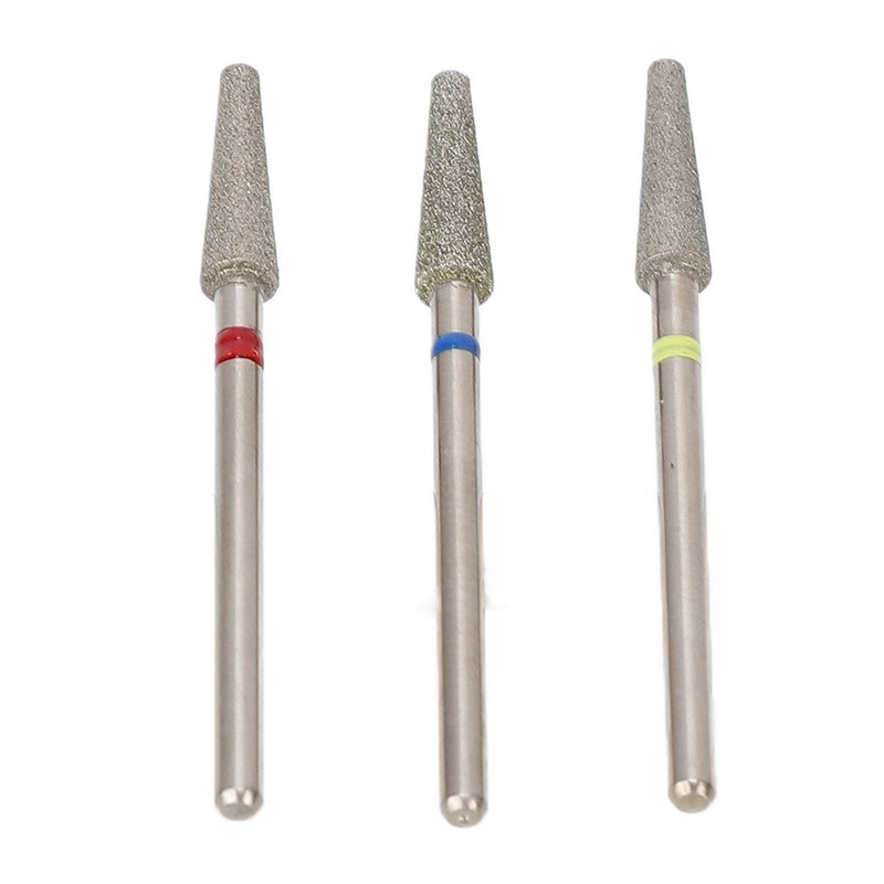 3pcs Nail Drill Bits Professional Russian Style Front Replaceable Grinding