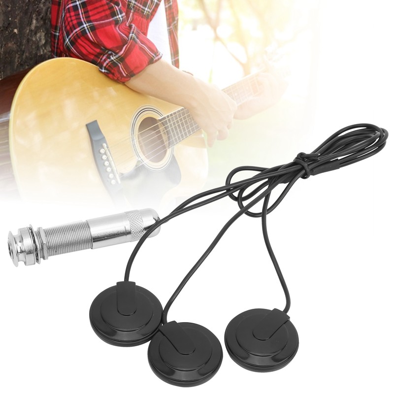 Guitar Piezo Pickup End Button Transducer for Acoustic Guitar Violin