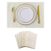 Home Brilliant Linen Placemat Set of 6, Heat Resistant Table