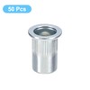 sourcing map M10 Rivet Nuts, 50pcs Zinc Plated Carbon Steel