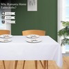 Ramanta Home Rectangle Tablecloth 60x84 inch Washable Polyester Fabric Table