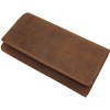 myledershop Large Buffalo Full Leather Women's Wallet / Purse /