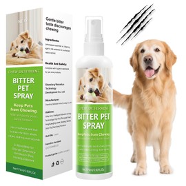 Virmate No Chew Spray for Dogs and Cats, Bitter Anti-Chew Dog Deterrent & Training Aid to Stop Chewing, Licking, Marking & Protects Furniture,Indoor & Outdoor Use –5.92 fl oz