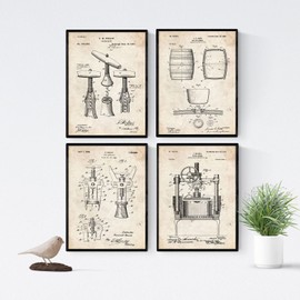 Nacnic pack of 4 sheets of patent bicycles. Make posters with inventions and old patents. Choose the colour you like. Printed on high quality 250 grams.