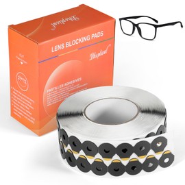 Dhoptical Lens Blocking Pads 1000PCS/ROLL Black for PC Lense and Ultra-Water Resistant Lens Eyeglasses Accessories (24CM*29CM)