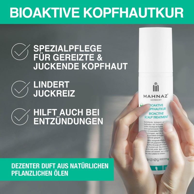 MAHNAZ® Bioactive Scalp Treatment, Soothing Intensive Care for Dry &