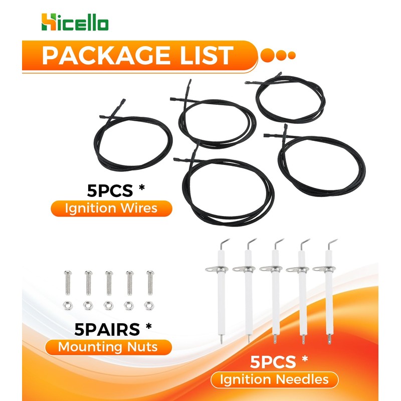 Hicello Grill Igniter Kit for GR2001408-MM-00 810-6680-S IG31B